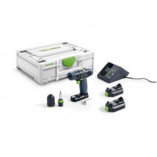 FESTOOL TXS 2.6-Plus gręžtuvas-suktuvas 2x2.6 Ah